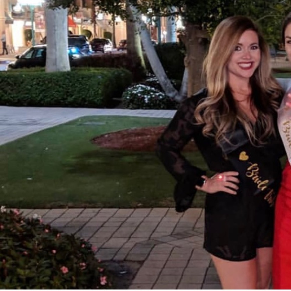 Francesca’s Black Lace Romper